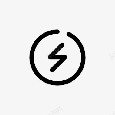 回型圆圈电圆圈icon线性小图标PNG下载图标