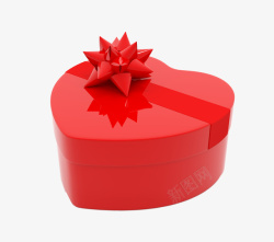 节日礼包盒红色春节爱心素材