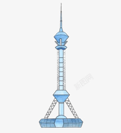 石家庄高层电视塔免扣素材素材
