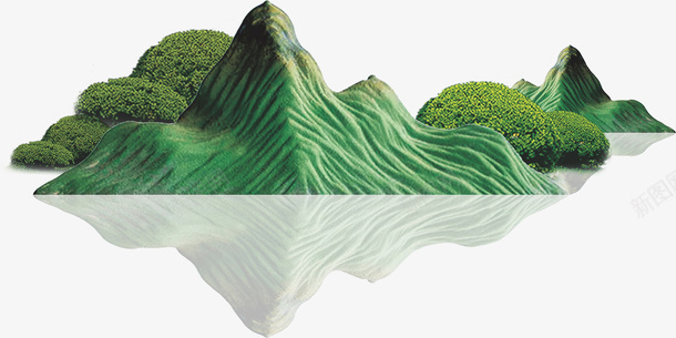 新中式青山倒影png免抠素材_88icon https://88icon.com 青山 倒影 中式 山体