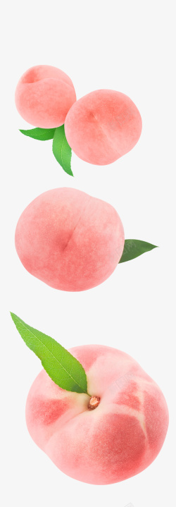 桃子装饰鲜嫩多汁的桃子高清图片