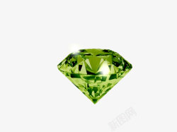 透明背景的绿色钻石素材