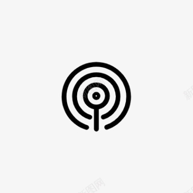 线性图标坐标信号icon线性小图标PNG下载图标