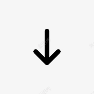 线性图标坐标向下icon线性小图标PNG下载图标