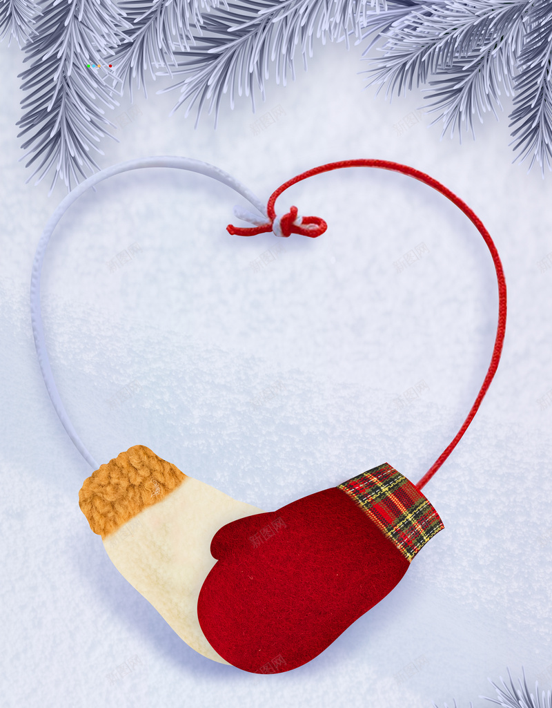 冬天雪地背景图装饰元素psd设计背景_88icon https://88icon.com 冬天 雪地 背景图 装饰元素 手套 元素图