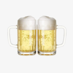啤酒杯装啤酒素材