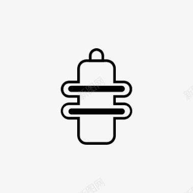 线性图标坐标绝缘子icon线性小图标PNG下载图标