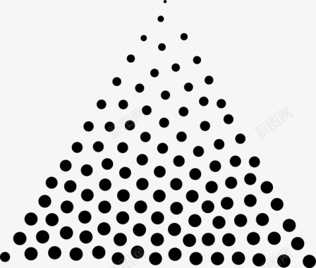 黑点符号斑点板绘素材三角图标