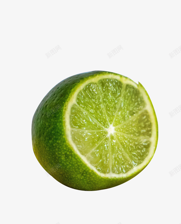 一个水润的青柠檬psd免抠素材_88icon https://88icon.com 柠檬 水果 绿色 橘子