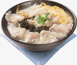 一碗水饺馄饨抄手包面云吞高清图片