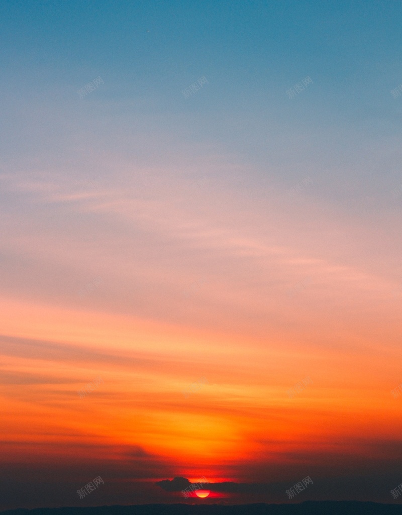夕阳红黄金时段自然风景jpg设计背景_88icon https://88icon.com 夕阳红 天空 挂着红色太阳的天空 自然 风景