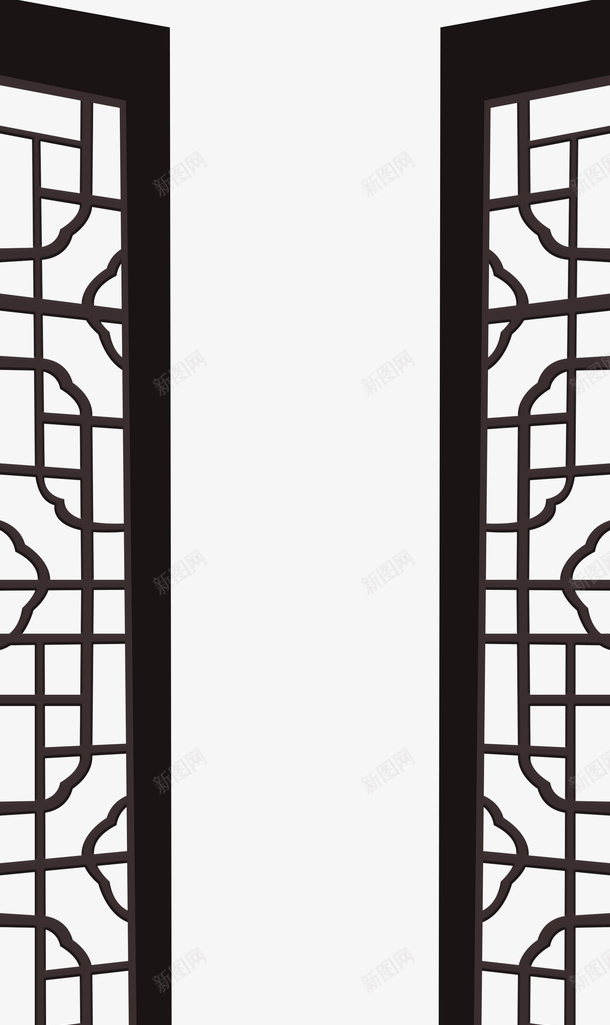 镂口木雕窗户png免抠素材_88icon https://88icon.com 镂窗 窗户 雕窗 木窗