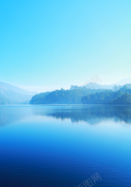 唯美湖面背景图片背景