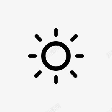 线性太阳室外icon线性小图标PNG下载图标