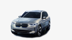 BMW iX3概念车实物摄影素材