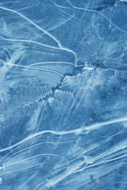 蓝色冰面图案背景