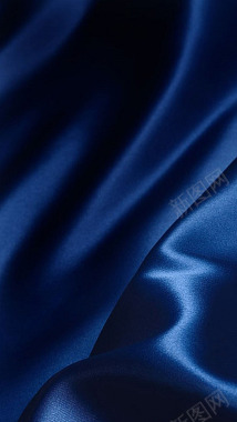 高贵蓝色丝绸H5背景