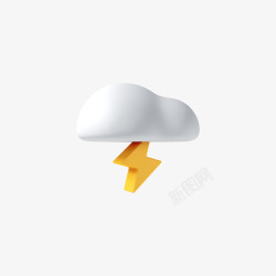 天气云朵图标c4d图标icon临摹素材