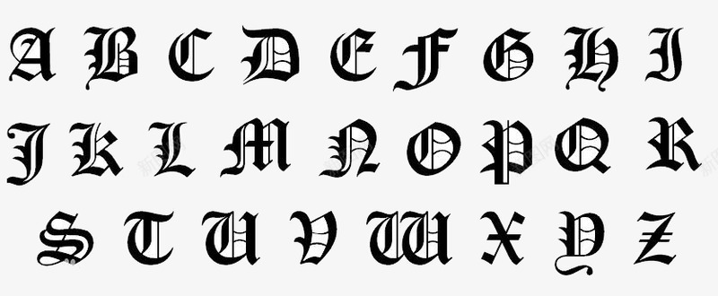 哥特字体二十六个字母阿熙玫瑰png免抠素材_88icon https://88icon.com 哥特 字体 二十六 十六个 字母 阿熙 玫瑰
