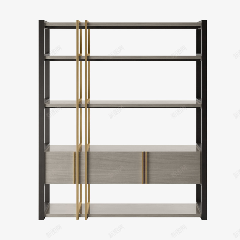 Odessa Bookcase By Frato Interiors14单品书柜书架png免抠素材_88icon https://88icon.com 单品 书柜 书架