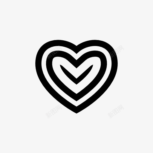 hypnotic heart icon金色png免抠素材_88icon https://88icon.com 金色