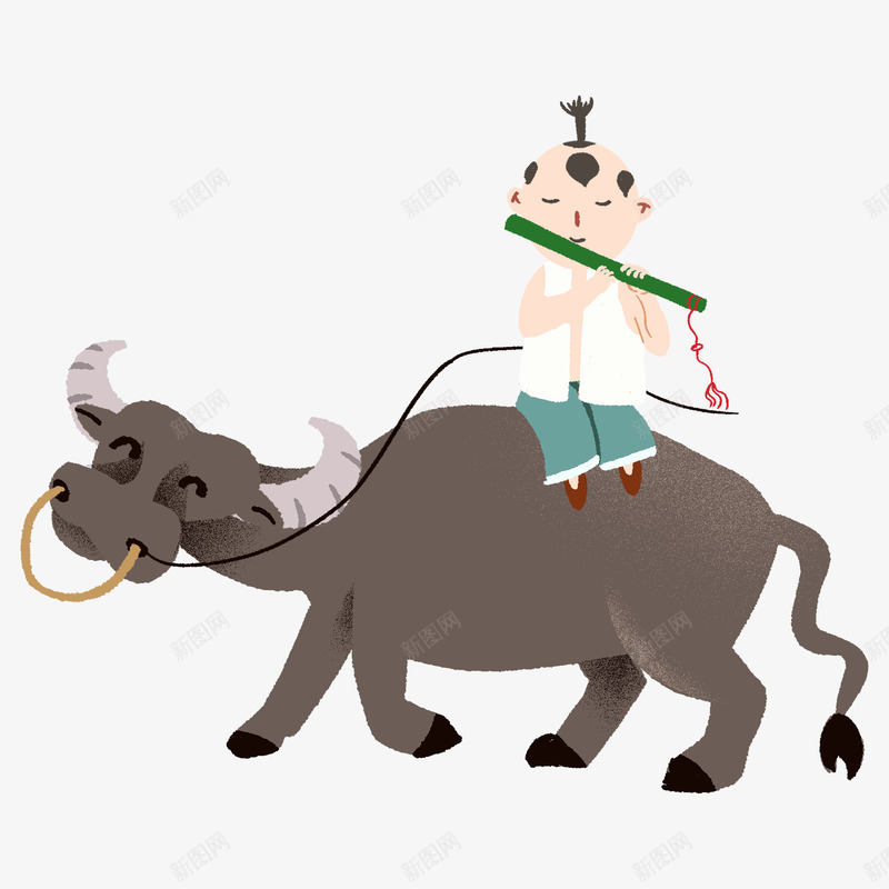 清明节 牧童 吹笛png免抠素材_88icon https://88icon.com 清明节 牧童 吹笛