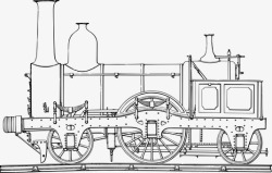 蒸汽 发动机 火车 铁路 交通 素描 关系图 酿酒 机车 古董酿酒图素材