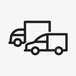 图标icon车辆汽车货车送货物流小标饰素材