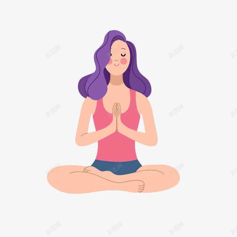 15 Yoga Poses and their benefits to your body扁平人物png免抠素材_88icon https://88icon.com 扁平 人物