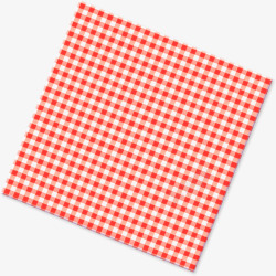 红色格子餐布装饰图案厨房素材