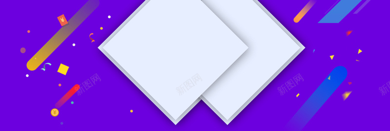 蓝紫色碎屑斜线飞溅方形框渐变bannerjpg设计背景_88icon https://88icon.com 蓝紫色 渐变 碎屑 节日 飞溅 庆祝元素 方框重叠 服装 banner 背景图