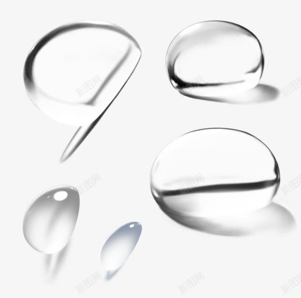 水珠png免抠素材_88icon https://88icon.com 雨水 滴水 珠 夏天 晶莹 透明 动感