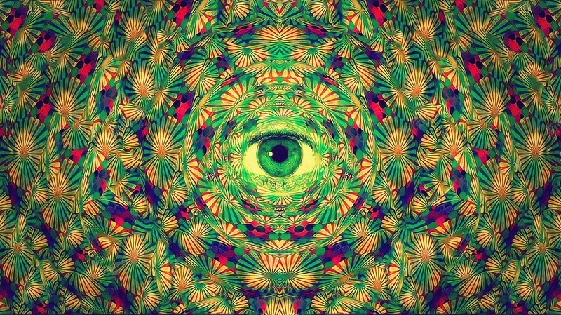 创意艺术眼睛背景jpg设计背景_88icon https://88icon.com 创意 眼睛 绿色 艺术 花朵 拼接 图案 抽象 海报 背景