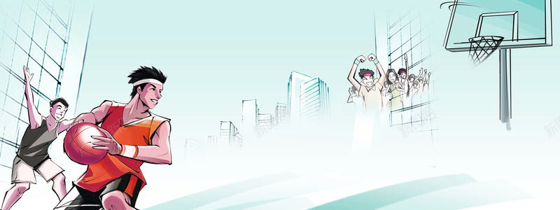 灌篮高手卡通背景bannerjpg设计背景_88icon https://88icon.com 简约背景 动漫 卡通 手绘 简约 灌篮高手 全屏背景 banner