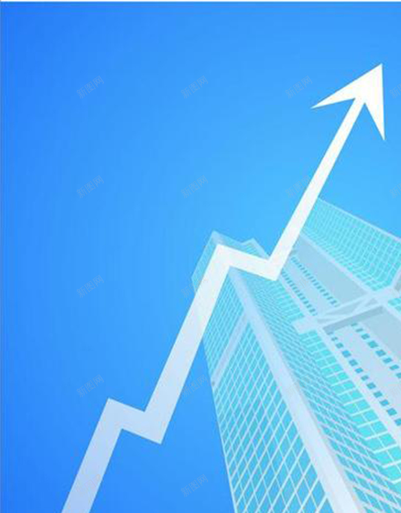 蓝色大楼轮廓H5背景元素jpg设计背景_88icon https://88icon.com 箭头 大楼 蓝色背景 元素背景 背景蓝色 扁平 渐变 几何