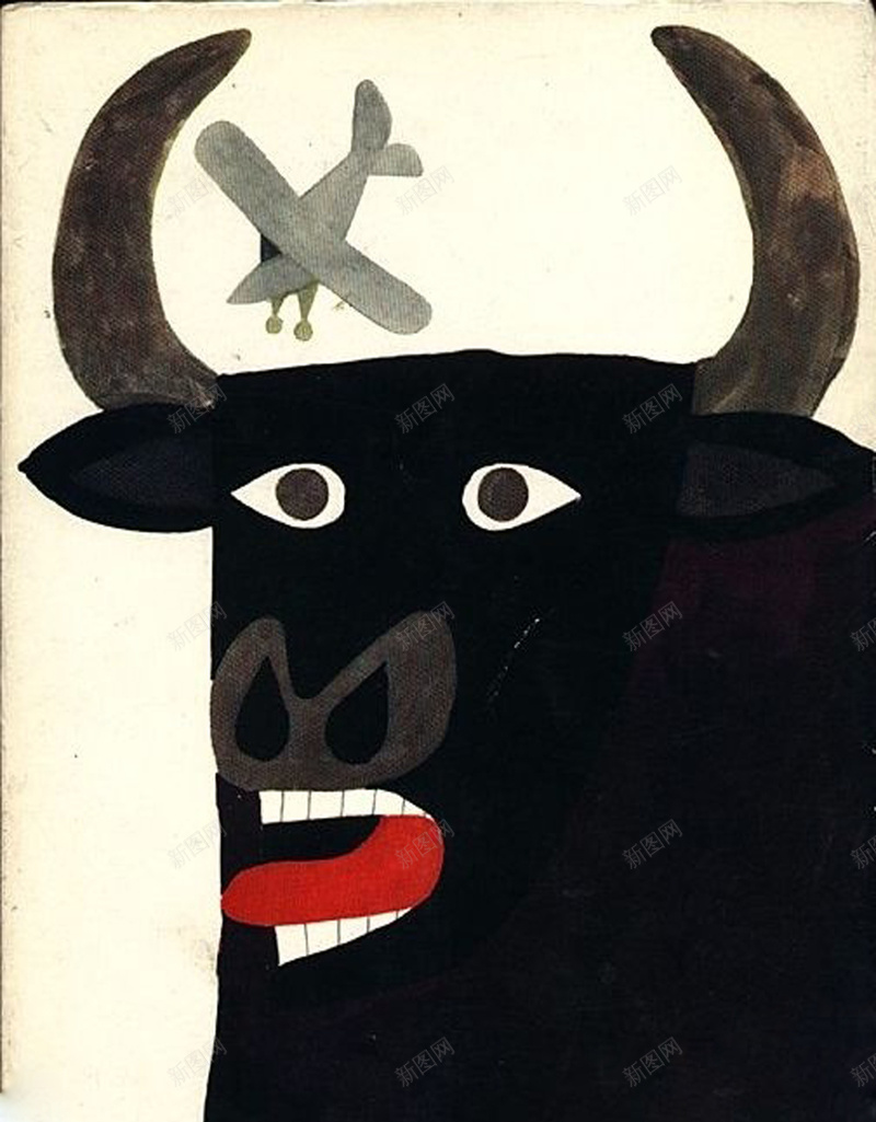 抽象动物象形海报设计psd设计背景_88icon https://88icon.com 个性 抽象 牛头 颜色 黑色 飞机 创意 卡通 手绘