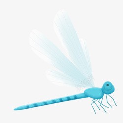 一只飞着的蜻蜓素材
