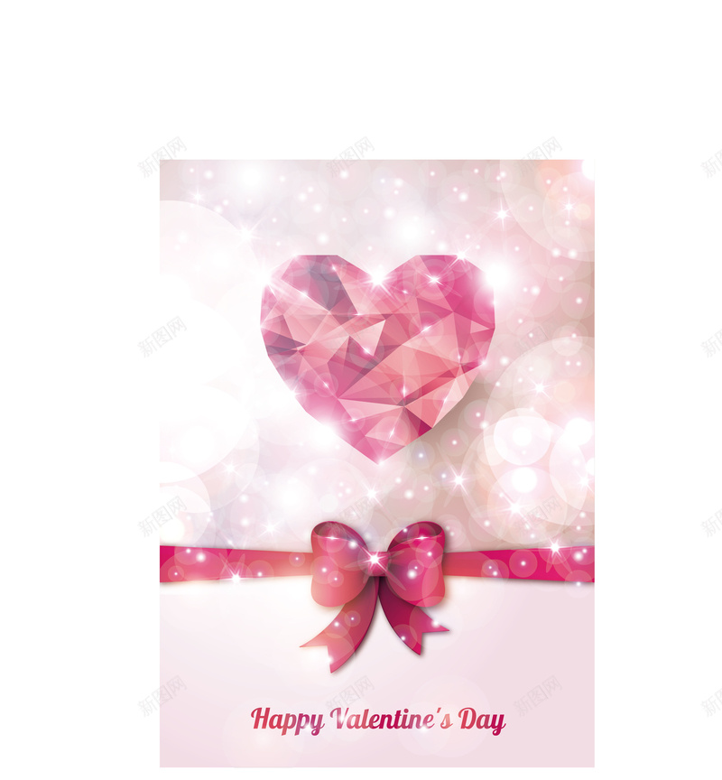 璀璨星光情人节卡片矢量eps设计背景_88icon https://88icon.com 璀璨星光 蝴蝶结 情人节卡片 唯美 温馨 情人节EPS矢量 心形钻石浪漫 白色 文艺 小清新 简约