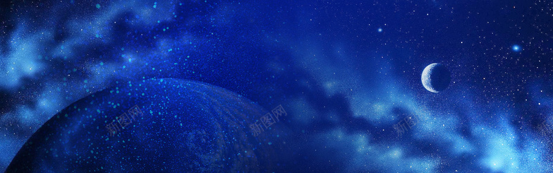 蓝色梦幻星空banner海报背景jpg设计背景_88icon https://88icon.com 动态浮云 唯 唯美星空背景 星空幕布 星空粒子 梦幻星辰 浮云飘游 灿烂星空 绚丽舞台 闪闪星光背景 静谧海面