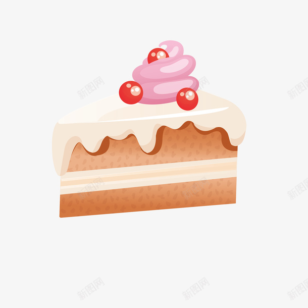 粉色卡通蛋糕图案eps免抠素材_88icon https://88icon.com 蛋糕 奶油 彩色 食物 卡通 小清新 装饰 简约 图案