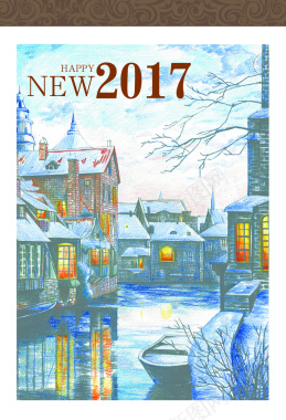 2017新年主题背景元素背景