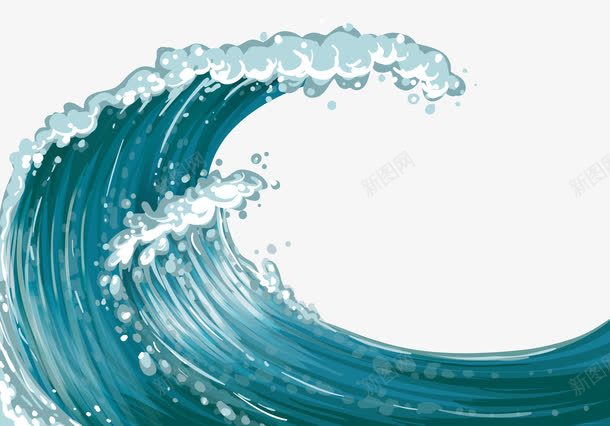 海报海水海浪卡通效果png免抠素材_88icon https://88icon.com 海报 海水 海浪 卡通 效果