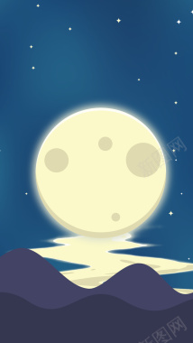 中秋佳节美丽的月光背景