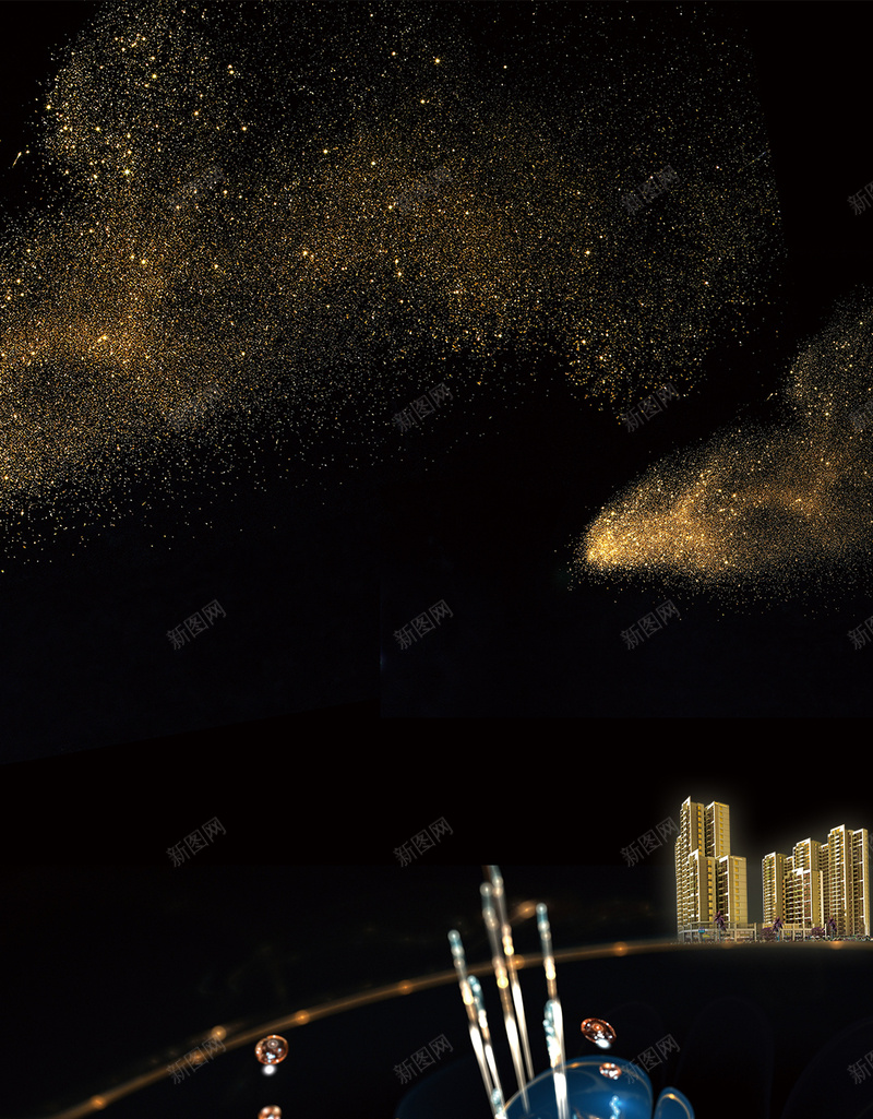 黑色城市花朵星光背景jpg设计背景_88icon https://88icon.com 城市 星光 背景 花朵 黑色 光 建筑 花瓣 花 楼盘 开盘
