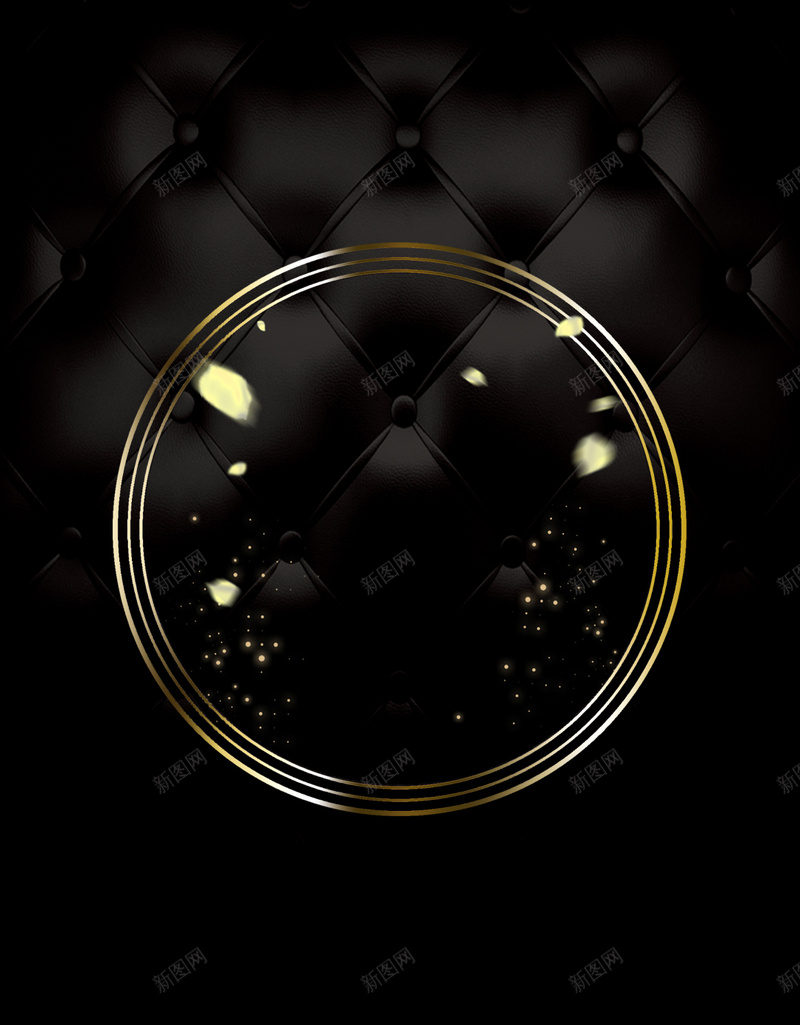黑色背景上的金色圆圈H5素材背景psd设计背景_88icon https://88icon.com 沙发背景 黑色背景 图形 圆圈 大气 H5素材 PSD背景 光点