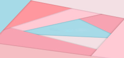 几何图层背景粉蓝三角形多图层banner背景高清图片