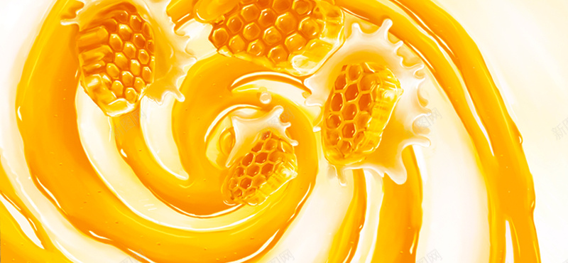 金黄色蜂蜜背景装饰背景