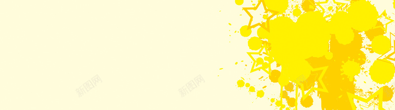 黄色抽象背景psd设计背景_88icon https://88icon.com 海报banner 抽象背景 五角星 黄色