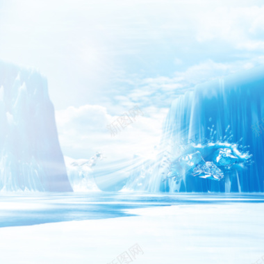 冰山主图背景背景