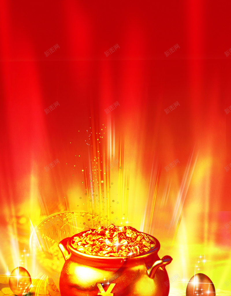 金色理财金融商务海报psd设计背景_88icon https://88icon.com 商务海报 金融科技 理财 金色 金融 商务科技 金币 钱罐 金蛋